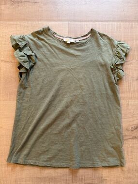 Boden Ruffle Sleeves Top